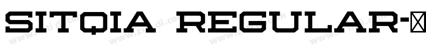 Sitqia Regular字体转换